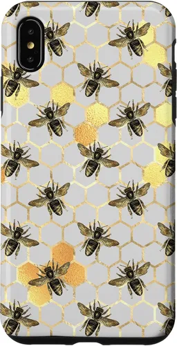 Miniatura 11 de iPhone 12 Pro Max Bumble Bee - Honeycomb Apicultor amarillo Abeja patrón caso