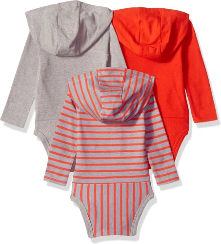 Miniatura 12 de Hanes Body de manga larga para bebé, sudadera con capucha para niños y niñas, paquete de 3