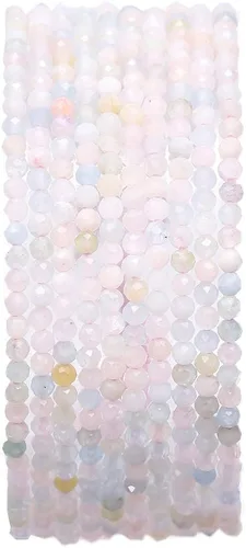 Miniatura 35 de BEADIA Cuentas Facetadas de Piedra Natural Amazonita Rondelle 3x4mm Cuentas Semipreciosas Sueltas para Hacer Joyas 38cm