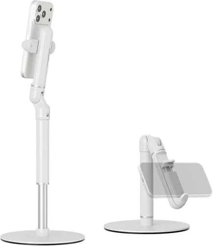 Miniatura 14 de NEEWER MT010 - Soporte de teléfono celular para escritorio, mesa de oficina ajustable, compatible con iPhone y Samsung para grabación de video