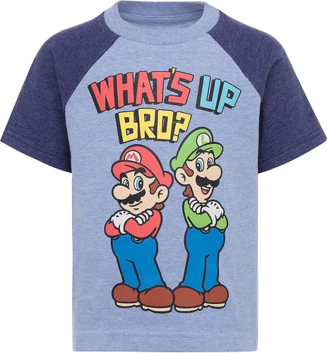 Miniatura 2 de SUPER MARIO Nintendo Boys - Paquete de 3 camisetas Luigi Bowser Yoshi Toad Donkey Kong