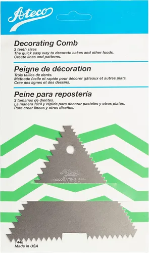 Miniatura 2 de Ateco 1447 peine decorador y distribuidor de glaseado., Plateado