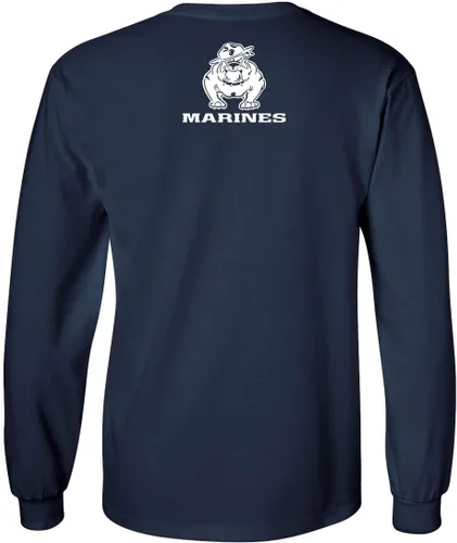 Miniatura 2 de Lucky Ride Marine Corps Bull Dog - Camiseta de manga larga para hombre