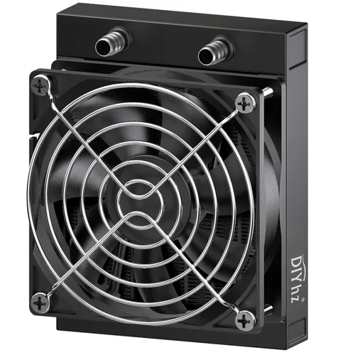 Miniatura 20 de Radiador de Refrigeración por Agua para Computadora, Intercambiador de Calor de Aluminio de 12 Tubos, Radiador de Refrigeración Líquida, Disipador