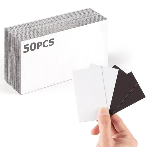 Imanes de tarjetas de visita de 2 x 3.5 pulgadas para despegar y pegar, cinta magnética autoadhesiva, convierte las tarjetas de identificación