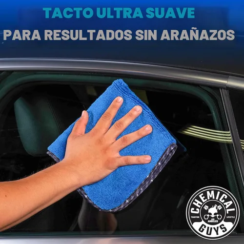 Miniatura 5 de Chemical Guys Toallas de microfibra de grado profesional para automóviles, color azul, 16 x 16 pulgadas, ultra suaves y sin arañazos, para camiones