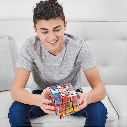 Miniatura 4 de Rubik's Perplexus Fusion 3x3 Gravity 3D Maze Game Brain Teaser Puzzle Ball Artículos para aliviar la ansiedad cosas geniales Juguetes Multicolor