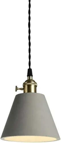 Miniatura 8 de Nordic Simple Pendant Lights, Mid Century Industrial Cement Ceiling Hanging Lighting with Copper Finish, Dining Room Gray Chandelier for Kitchen
