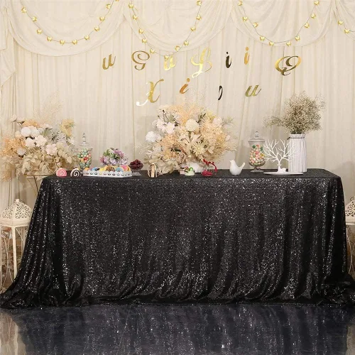 Miniatura 25 de Eternal Beauty Mantel rectangular cuadrado de 50 x 50 pulgadas para tartas, postres, exposiciones, fiestas, eventos de cumpleaños