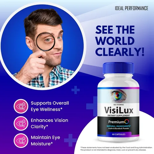 Miniatura 4 de Visilux - Cápsulas de suplementos para la salud ocular, pastillas de vitaminas Visilux, máxima fuerza, multivitamínico ocular natural Visilux