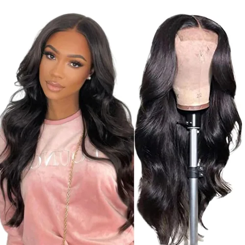 Miniatura 15 de Peluca negra Kinkycurly con borde 4C, cabello humano 4x4 HD encaje afro rizado cierre peluca para mujeres negras encaje precortado sin pegamento
