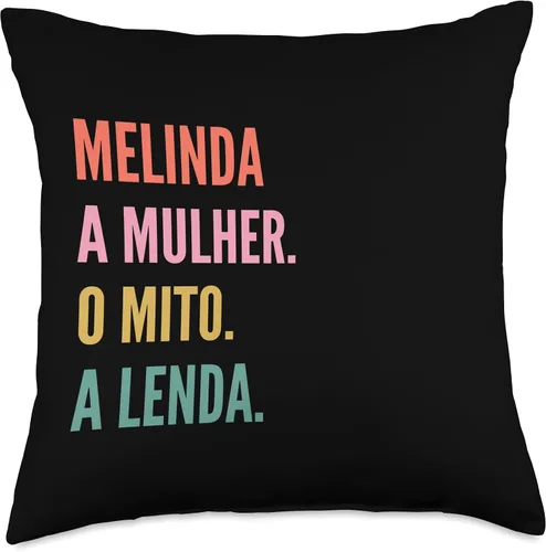 Miniatura 4 de Funny Portuguese First Name Design - Melinda Throw Pillow