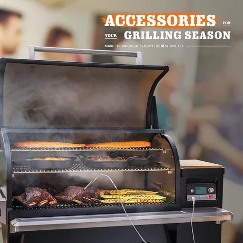 Miniatura 8 de Sonda de carne impermeable de repuesto, 2 unidades, compatible con parrillas de barbacoa Traeger, enchufe de 0.138 in, sondas de termostato digital
