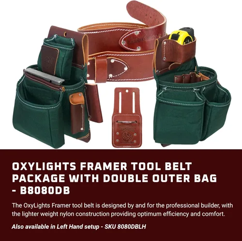 Miniatura 2 de Occidental Leather OxyLights Framer - Utility Holster Pouch Package with Double Outer Bag - Made in USA Verde