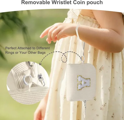 Miniatura 2 de Riñonera cruzada para niñas, Beige, Small