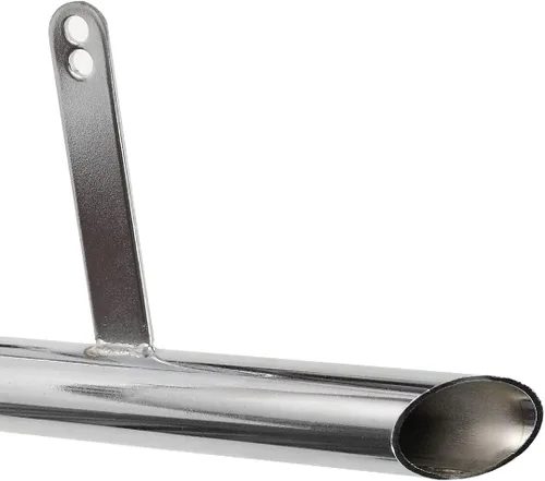 Miniatura 8 de FVRITO Silenciador de Escape Cromado de Alto Rendimiento Cámara de Expansión Tubo Junta Silenciador para Motor de 2 Tiempos 50cc 66cc 80cc 100cc