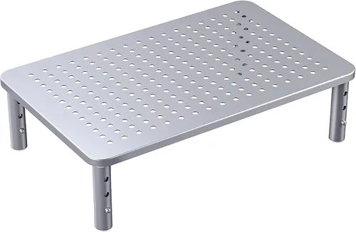 Miniatura 8 de HUANUO Soporte para Monitor, Soporte para Monitor Ajustable en 3 Alturas, Soporte para Monitor con Ventilaciones para Flujo de Aire, Soporte