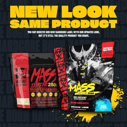Miniatura 2 de Mutant Mass Extreme Gainer - Proteína de suero en polvo - Construye tamaño muscular y fuerza - Calorías limpias de alta densidad
