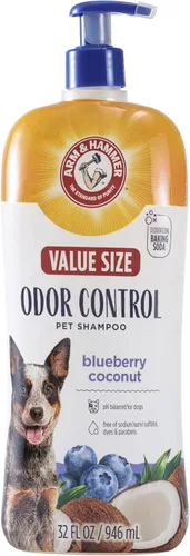 Miniatura 6 de Arm & Hammer Champú para perros con control de olores para mascotas, bicarbonato de sodio mejorado, pH equilibrado, aroma fresco de arándanos