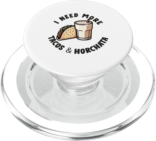 Tacos & Horchata Mexican Food Lover Cinco de Mayo Mexicana PopSockets MagSafe PopGrip for iPhone