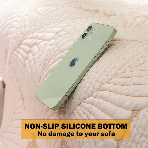 Miniatura 4 de Fundas para sofá, fundas de algodón de color liso para sofá modular, con patrón de hojas de plátano, funda antideslizante para sofá, diván, funda