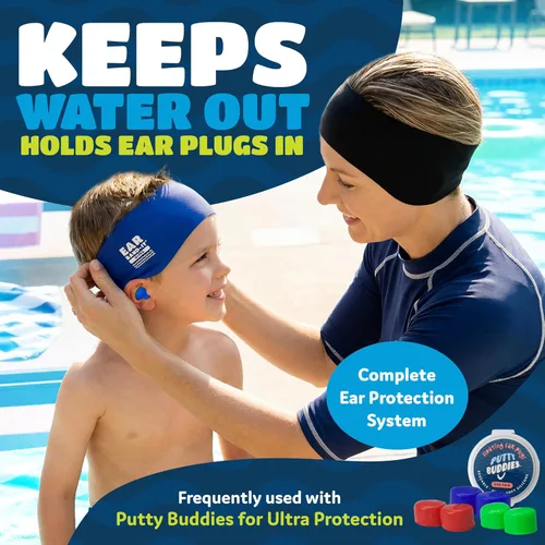 Miniatura 3 de Earvolution Ear Band-It Ultra Swimming Headband for Kids and Adults - Invented by Ear, Nose, and Throat Physician - Custom Anti-Slip Grip Neoprene