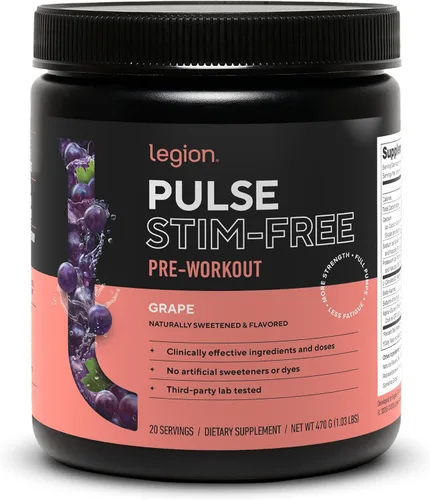 Miniatura 10 de Legion Pulse Suplemento previo al entrenamiento - Bebida de óxido nítrico natural para aumentar la energía, sin creatina, endulzada naturalmente