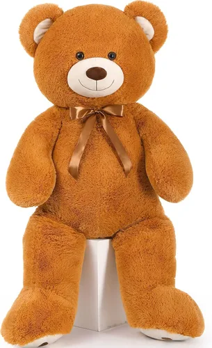 Miniatura 16 de MorisMos Oso de peluche gigante de 47 pulgadas Animal de peluche de 4 pies, Oso de peluche grande para baby shower, Regalos de oso de peluche