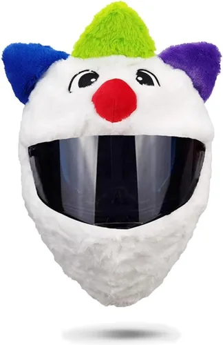 Miniatura 18 de HTLNUZD Funda para casco de motocicleta de cara completa, fácil de instalar, tapa antipolvo, casco de motocicleta, paseos divertidos, juego de felpa