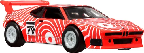 Miniatura 3 de Hot Wheels Vehículo de juguete Premium Car Culture Circuit Legends, escala 1:64 de fundición BMW M1 Procar, Exotic Envy, llantas Real Riders, chasis