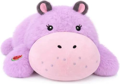 Miniatura 11 de Onsoyours Animales de peluche con peso original, lindo juguete de almohada de felpa de Capybara con peso positivo y suave, regalo para niños