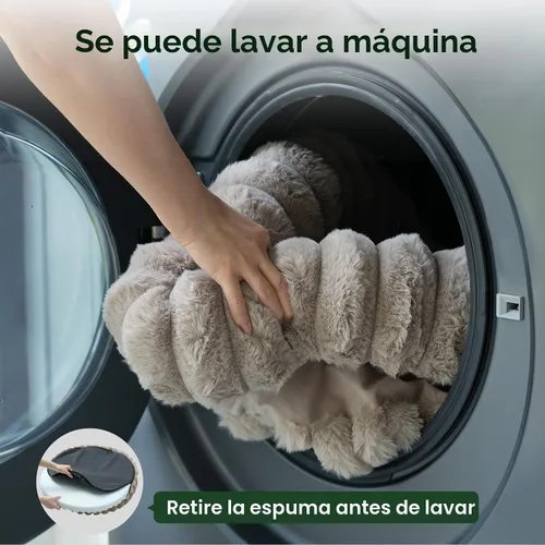 Miniatura 7 de BALANCE Cama de relajación de rosquilla para perros de lujo, camas redondas para perros grandes de 36 pulgadas, lavables, camas ortopédicas