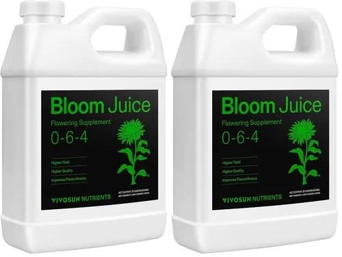 Miniatura 8 de VIVOSUN Bloom Juice (0-6-4), suplemento de floración fertilizante líquido para etapa de floración, alimento concentrado para plantas para todas