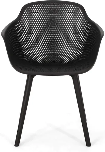 Miniatura 5 de Christopher Knight Home Davina - Silla de comedor (2 unidades), polipropileno, color negro