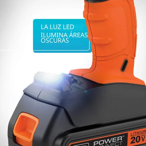 Miniatura 6 de BLACK+DECKER Kit de taladro inalámbrico de 20V MAX con batería, cargador, incluye broca de taladro de doble cara (BCD702C1)