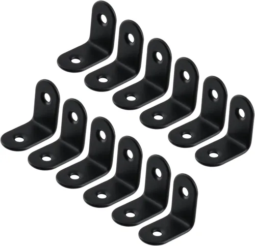 Miniatura 8 de MY MIRONEY 40 unids soportes de esquina anti hierro invertido hoja muebles hardware plata 135 grados esquina junta esquina apoyos