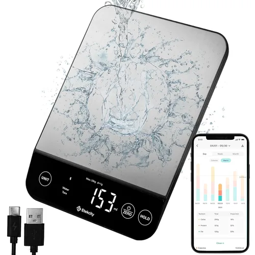 Miniatura 20 de Etekcity Báscula digital de cocina para alimentos, gramos y onzas para perder peso, hornear y cocinar, graduación precisa de 0.05 oz/1 g, 5