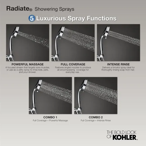 Miniatura 3 de KOHLER Cabezal de ducha multifunción radiante