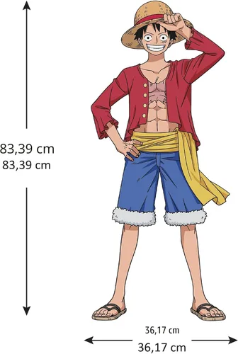 Miniatura 4 de RoomMates RMK5439GM Calcomanía de Pared One Piece Luffy, Rojo