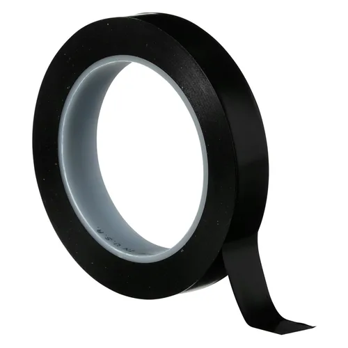 Miniatura 4 de 3M Cinta de vinilo 471, 3/4" x 36 yardas, 5.2 mil, negro (paquete de 48), cinta negra para piso, alternativa de pintura para marcado de piso