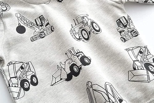 Miniatura 3 de Sudaderas para niños pequeños, de algodón, de manga larga, cuello redondo, sin botones, con estampado de dibujos animados, 2-7T