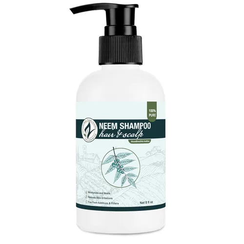 Zatural Neem Shampoo | Limpiador suave para cuero cabelludo y cabello con extractos botánicos | Lavado hidratante para suavidad, volumen y brillo (8