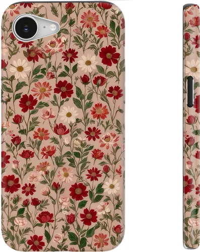 Miniatura 90 de bemal Funda para iPhone 12 Mini, estética, vintage, floreciente, peonía, concha, femenina, compatible con MagSafe, moderna, única, moderna, moderna