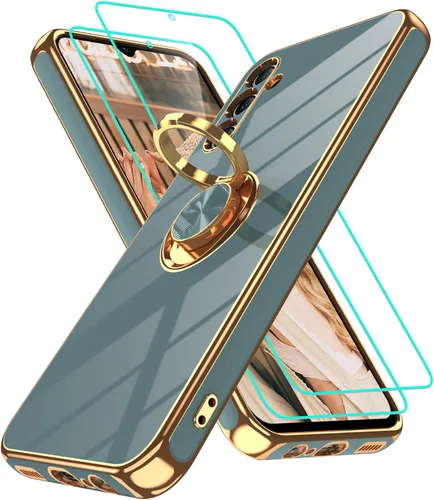 Miniatura 37 de Gritup Funda para Samsung Galaxy A14 5G: Funda Samsung A14 con 2 Protectores de Pantalla, Soporte de Anillo con Rotación 360°, Soporte Magnético