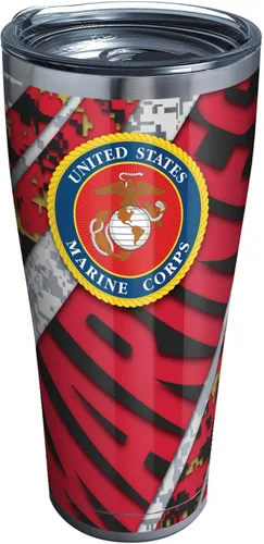 Miniatura 11 de Tervis Traveler Marines - Vaso aislado de triple pared con logotipo Digi Camo mantiene las bebidas frías y calientes, 20 onzas, acero inoxidable