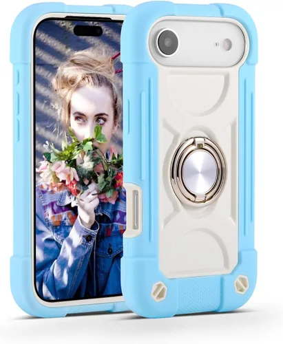 Miniatura 35 de MARKILL Funda compatible con iPhone Air de 6.5 pulgadas 2025 con soporte de anillo giratorio de 360 grados, protección contra caídas de grado