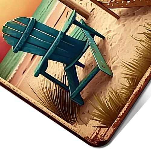 Miniatura 4 de Shannonsa - Letreros retro de hojalata para decoración de habitación de playa, decoración de pared de 12 x 8 pulgadas, letrero para estética de niña
