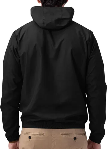 Miniatura 3 de Runcati Chaqueta impermeable ligera para hombre, rompevientos con capucha para senderismo, ciclismo, impermeable