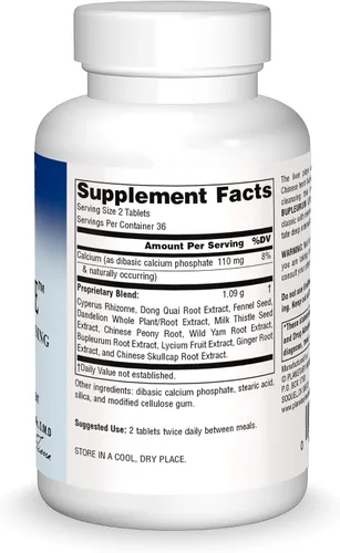 Miniatura 3 de Planetary Herbals Bupleurum Liver Cleanse 545mg - Con calcio, rizoma de ciprés, jengibre y más - 72 tabletas