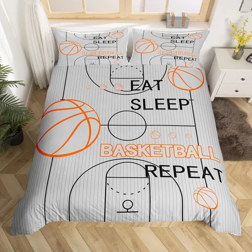 Miniatura 14 de jejeloiu Juego de ropa de cama de fútbol para niños, tamaño individual, juego de funda de edredón de fútbol para niños y niñas, funda de edredón